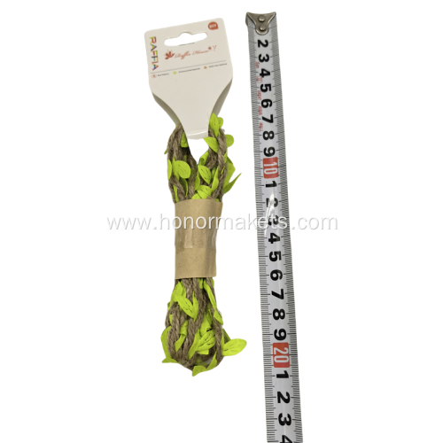 Jute Rope String with Leaves